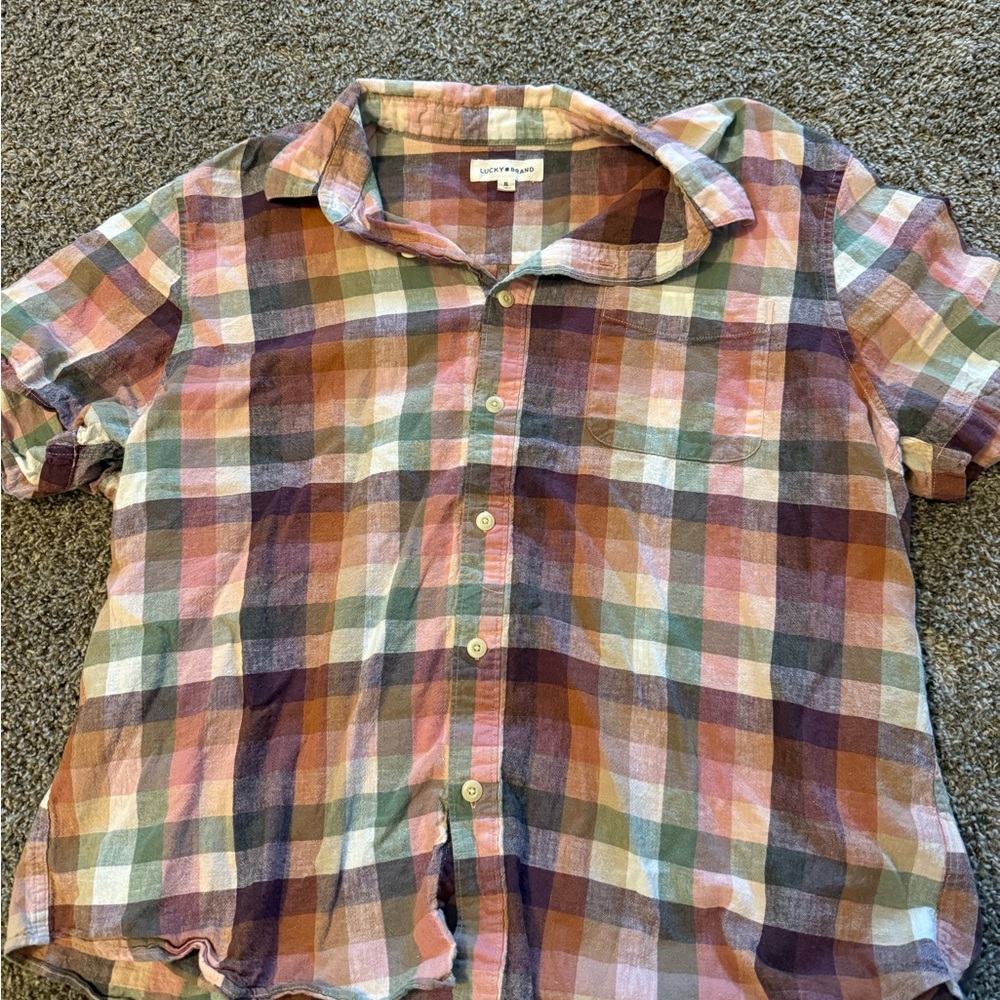 Lucky Brand Men’s Multicolor Plaid Shirt